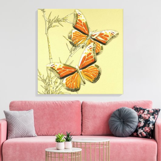 Schmetterling Leinwanddruck (Insitu (Wohnzimmer))