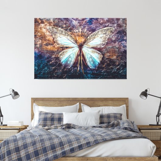 Schmetterling Leinwanddruck (Insitu (Schlafzimmer))