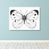 Schmetterling Leinwanddruck (Insitu (Holzboden))