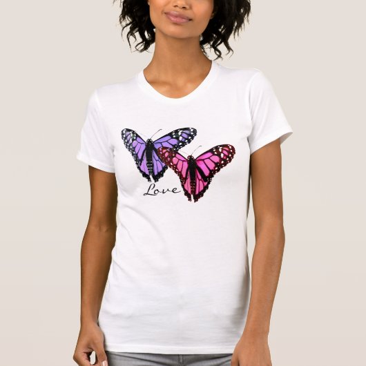 Schmetterling-Liebe-T - Shirt (Vorderseite)