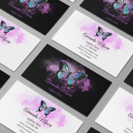 Schmetterling Life Coach Therapeut Holograph Schön Visitenkarte