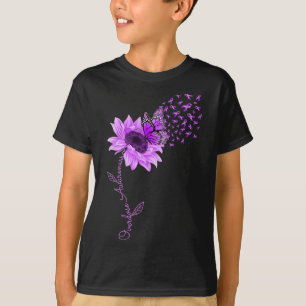Schmetterling Lila Band Sonnenblume Überdosis-Bewu T-Shirt