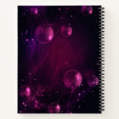 Schmetterling-lila Notizheft Notizblock (Rückseite)