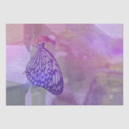 Schmetterling Lila Pastelfarbe Aquarell Seidenpapier