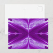 Schmetterling Lila Postkarte (Vorne/Hinten)