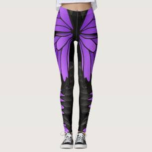 Schmetterling - lila - Tier - Muster Leggings