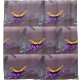 Schmetterling-Lila Weichheit Duschvorhang (Vorderseite)