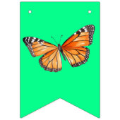 Schmetterling Limettengrün Wimpelkette (Erste Fahne)