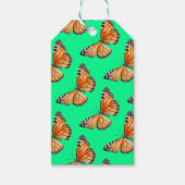 Schmetterling lindgrün geschenkanhänger (Vorderseite)