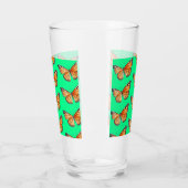 Schmetterling lindgrün glas (Links)