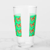 Schmetterling lindgrün glas (Rechts)