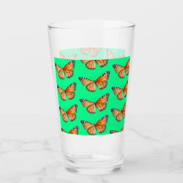 Schmetterling lindgrün glas