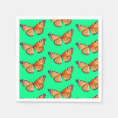 Schmetterling lindgrün serviette (Vorderseite)