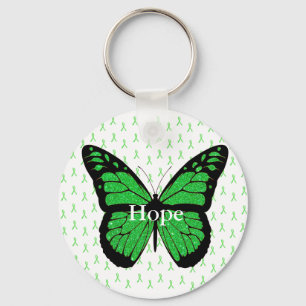 Schmetterling Lyme-Bewusstseins-Schlüsselanhänger  Schlüsselanhänger