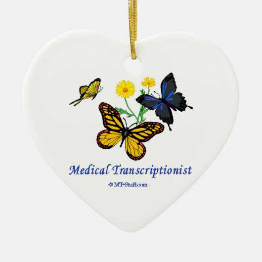 Schmetterling M.Ü. Keramik Ornament (Vorne)