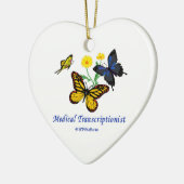 Schmetterling M.Ü. Keramik Ornament (Links)