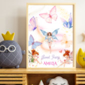 Schmetterling Magischer Feen Garten Kinder Poster