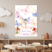 Schmetterling Magischer Feen Garten Kinder Poster