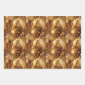 Schmetterling magisches verzaubertes Muster Gold n Geschenkpapier Set (Vorderseite 2)