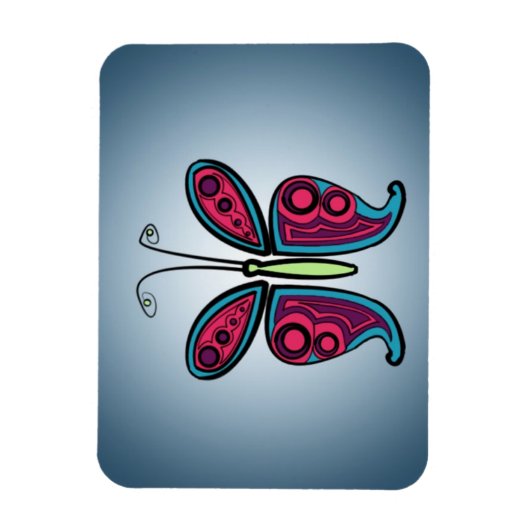 Schmetterling Magnet (Vertikal)