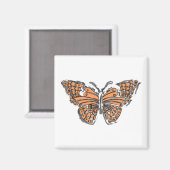 Schmetterling Magnet (Vorderseite/Rückseite)