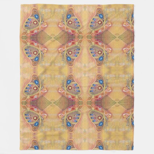Schmetterling Magnetic Art Custom Fleece Blanket (Vorderseite)