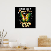 Schmetterling-Mama-Geschenk, Mama Geburtstagsgesch Poster (Küche)