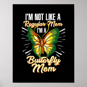 Schmetterling-Mama-Geschenk, Mama Geburtstagsgesch Poster