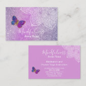 *~* Schmetterling Mandala Reiki Yoga Visitenkarte (Vorne/Hinten)