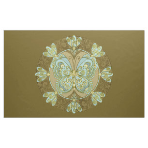 Schmetterling Mandala - Stoff