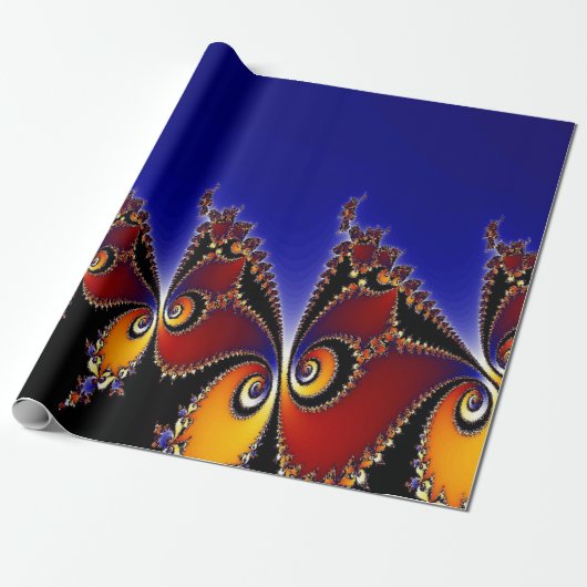 Schmetterling Mandelbrot Fraktal Geschenkpapier (Ungerollt)