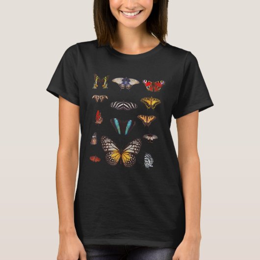 Schmetterling Männerfarben Schmetterlinge T-Shirt (Vorderseite)