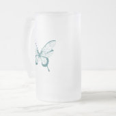 Schmetterling Mattglas Bierglas (Vorderseite Links)