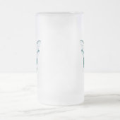 Schmetterling Mattglas Bierglas (Mittel)