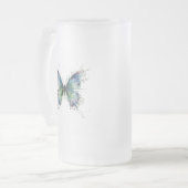 Schmetterling Mattglas Bierglas (Vorderseite Links)