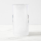 Schmetterling Mattglas Bierglas (Mittel)