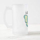 Schmetterling Mattglas Bierglas (Links)