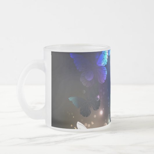 Schmetterling Mattglastasse (Links)