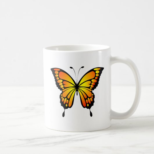 Schmetterling - mehrfarbige Designs-20286 Kaffeetasse (Rechts)