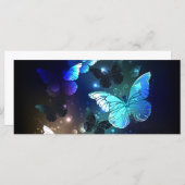 Schmetterling Menükarte (Vorne/Hinten)