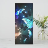 Schmetterling Menükarte (Stehend Vorderseite)