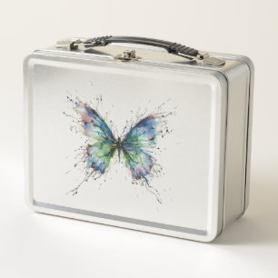 Schmetterling Metall Brotdose