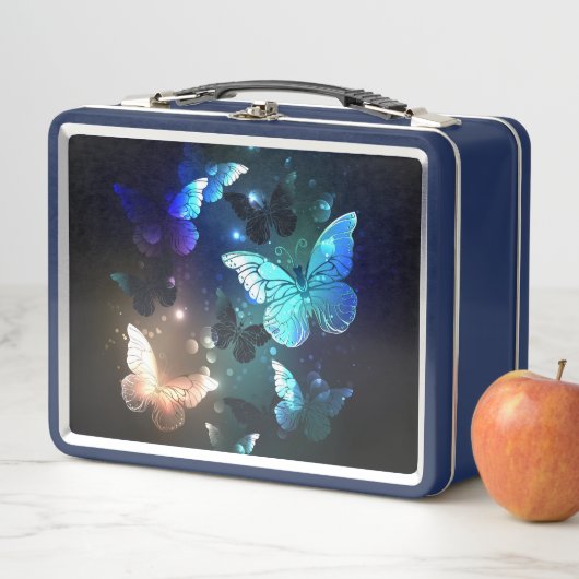 Schmetterling Metall Brotdose (Beispiel)