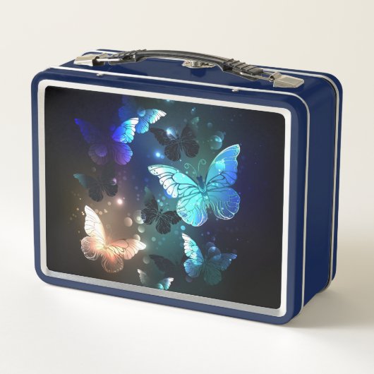 Schmetterling Metall Brotdose (Rückseite)