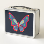 Schmetterling Metall Brotdose (Rückseite)