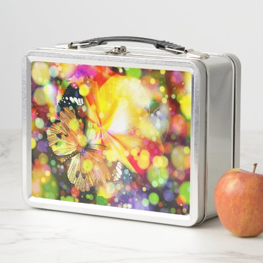 Schmetterling Metall Lunch Box (Beispiel)