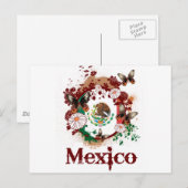 Schmetterling Mexiko Postkarte (Vorne/Hinten)