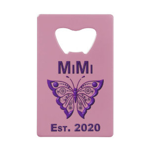 Schmetterling Mimi "Est 2020" Geldbeutel Flaschenöffner