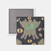 Schmetterling mit Augen Magnet (Vorderseite/Rückseite)