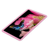 Schmetterling mit Blume Foto Magnet (Linke Seite)